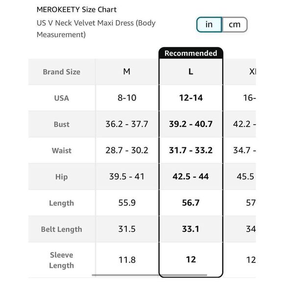 NEW MEROKEETY V Neck Wrap Velvet Maxi Dress Bridesmaid M - Picture 7 of 7